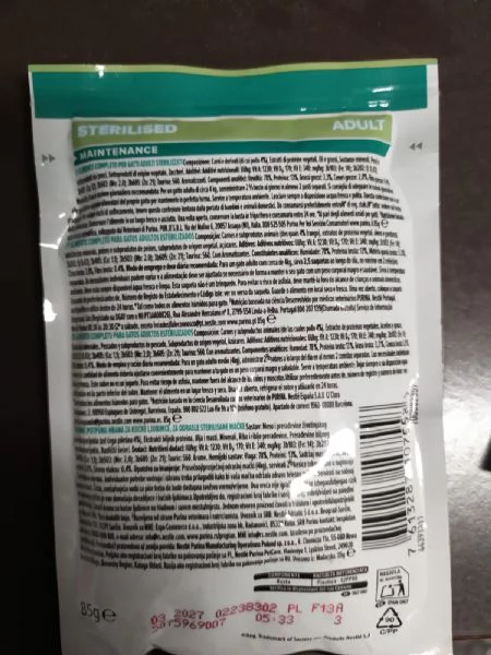 Pro Plan sterilizet purina 85 grammi