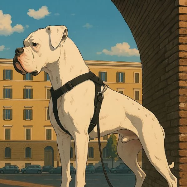 Accoppiare Cane Boxer Bianco