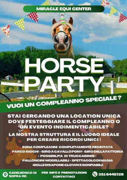 compleanno a cavallo 